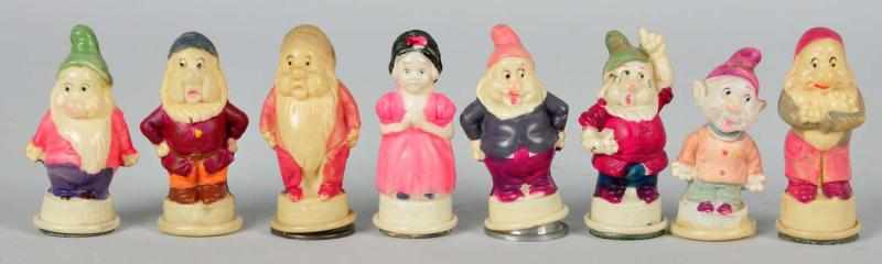 Appraisal: Disney Snow White Dwarfs Pencil Sharpeners Description Probably Japanese Circa