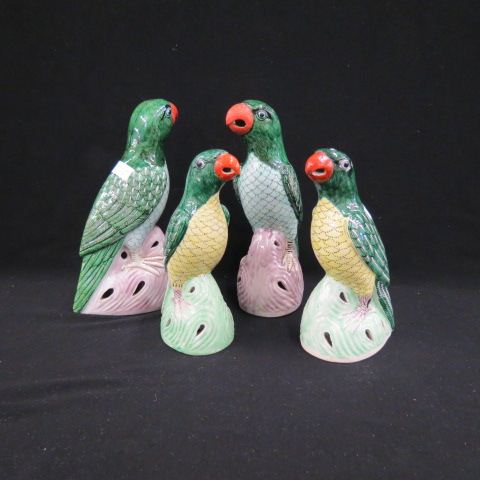 Appraisal: Chinese Porcelain Bird Figurines excellent