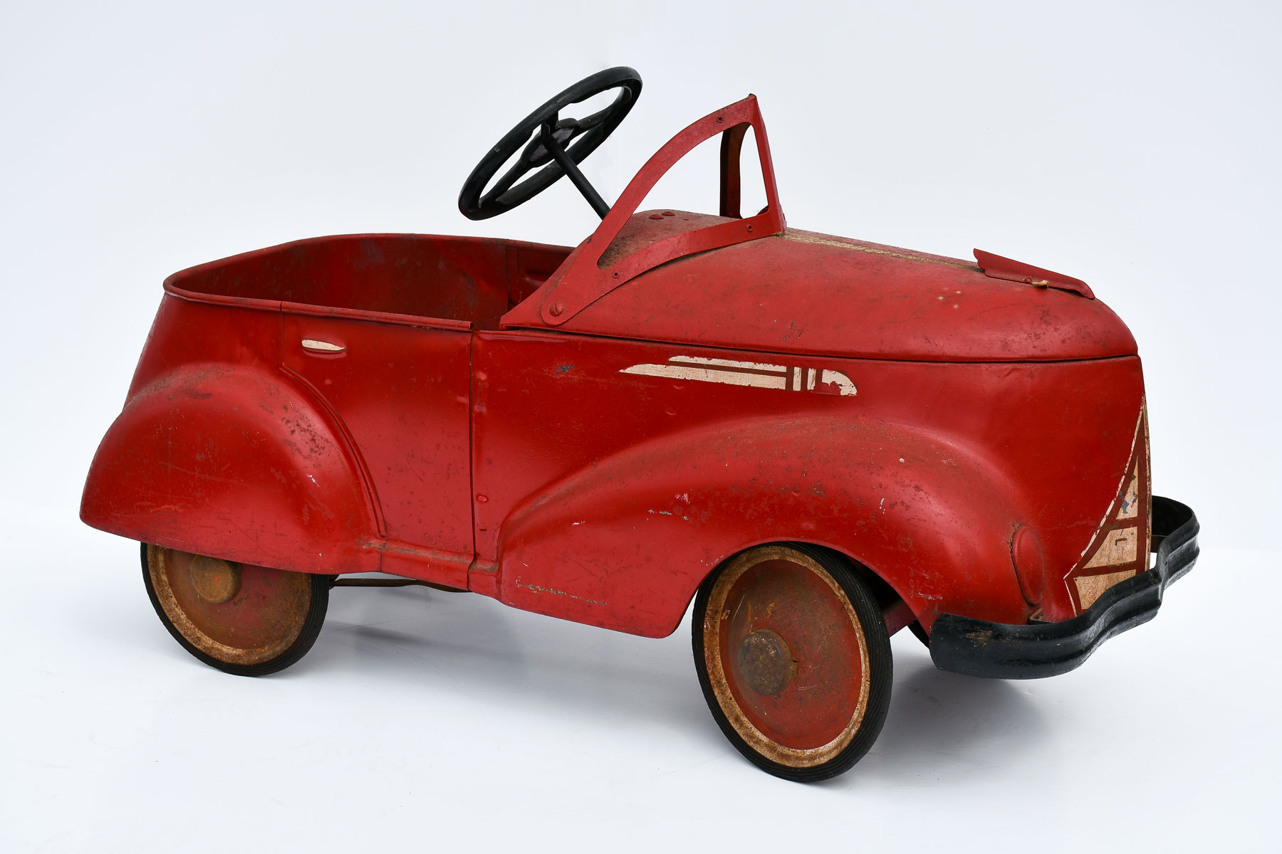 Appraisal: S RED GARTON GENDRON PEDAL CAR Red s Ford pedal