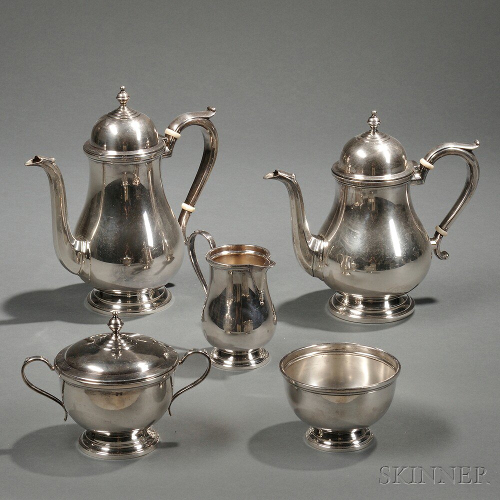 Appraisal: Five-piece Watson Exemplar Pattern Sterling Silver Tea and Coffee Service