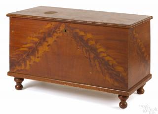 Appraisal: Pennsylvania painted pine blanket chest ca retaining its original red