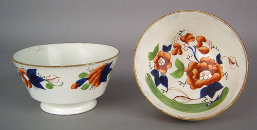 Appraisal: Pair of Gaudy Dutch waste bowls in the variant pattern