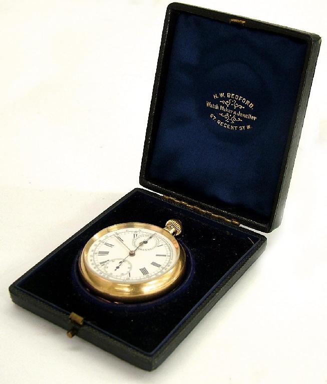 Appraisal: Good ct quarter repeating centre second chronograph pocket watch hallmarked