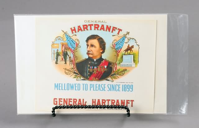 Appraisal: General Hartranft cigar box paper