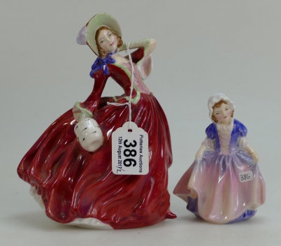 Appraisal: Royal Doulton figures Autumn Breezes HN and Dinky Do HN