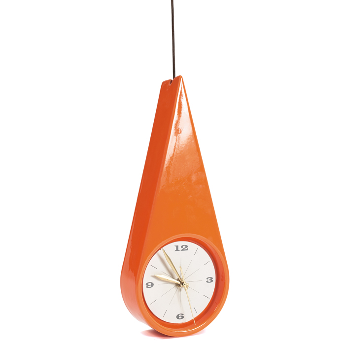 Appraisal: Charles Chaney ceramic hanging clock for Vohann of California ceramic