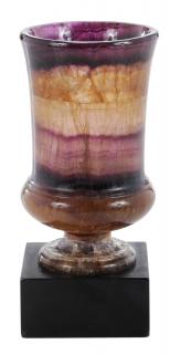 Appraisal: Blue John Feldspar Urn Continental early th century turned vase