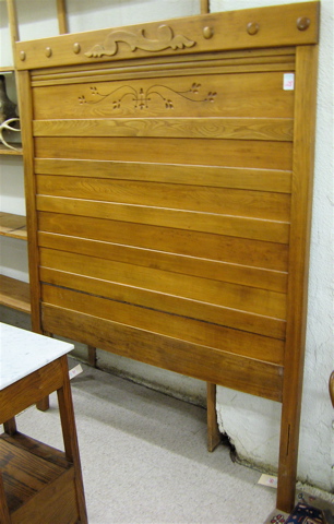 Appraisal: LATE VICTORIAN OAK HEADBOARD American c - full double size