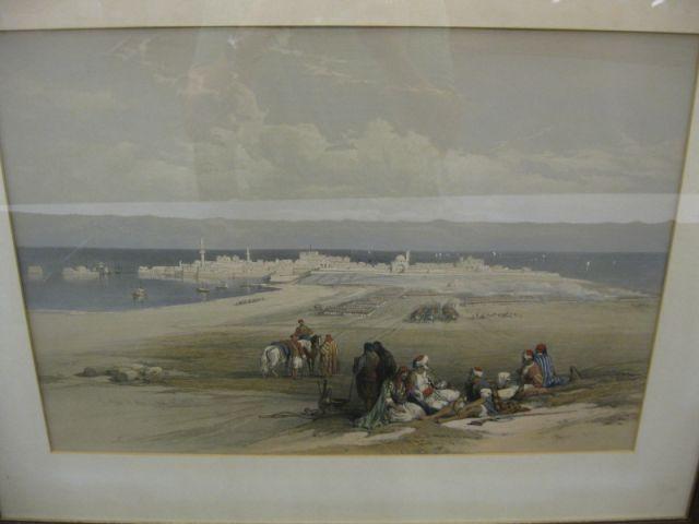 Appraisal: David Roberts Lithograph At Rest to approx x see Sotheby's