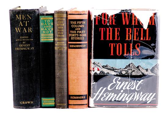 Appraisal: Books Collection of Hemingway first editions Hemingway Ernest TO HAVE