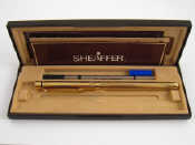 Appraisal: A gold plated Shaeffer ball point pen unused in original