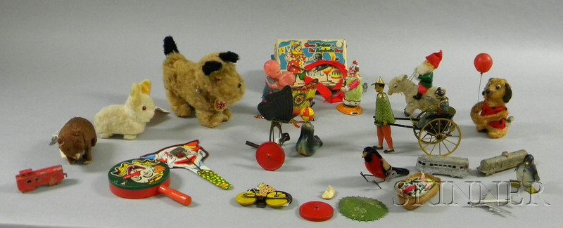 Appraisal: Group of Mid- th Century Wind-Up Friction and Other Toys