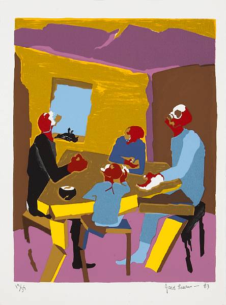 Appraisal: Jacob Lawrence American - Robert Penn Warren New Dawn Hiroshima