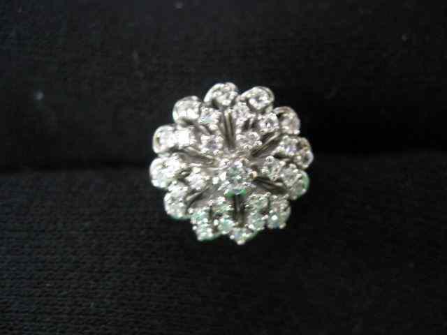 Appraisal: Diamond Ring cluster of round diamonds totaling carat VS clarity