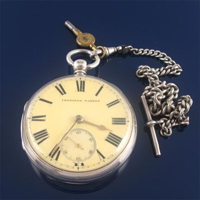 Appraisal: A Victorian silver open faced pocket watch the movement signed