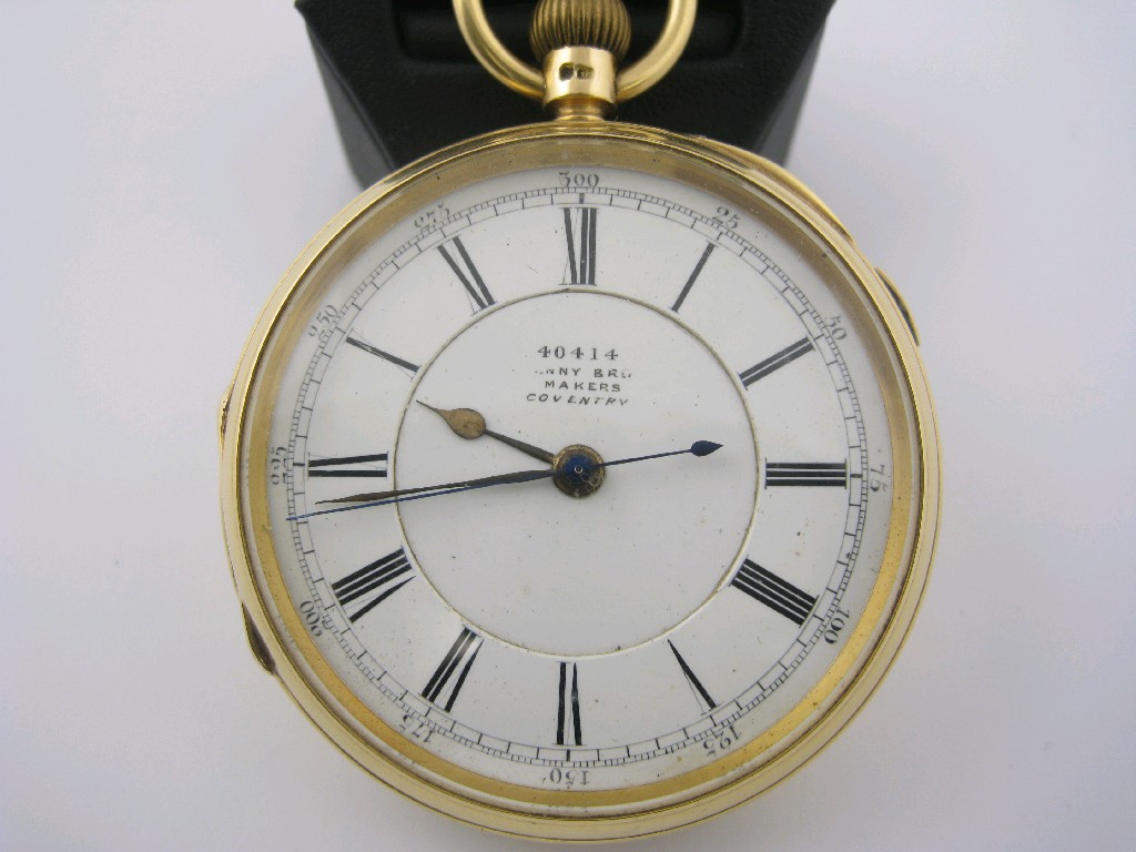 Appraisal: A Victorian ct gold cased Pocket Watch with white enamel