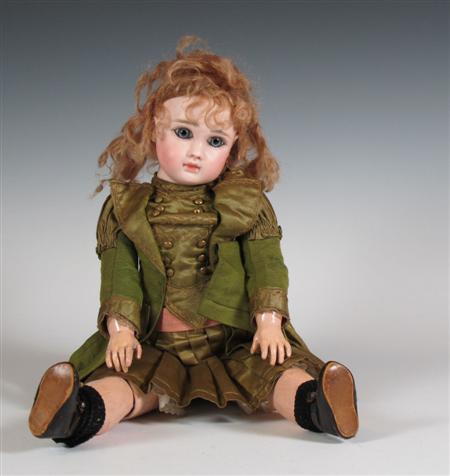 Appraisal: A French bisque headed doll Marked 'STEINER PARIS Fre A