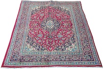 Appraisal: A Semi-antique Kashan Rug A semi-antique Kashan rug with a