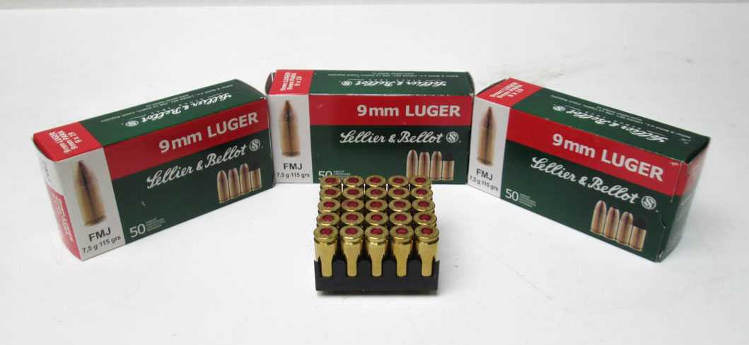 Appraisal: LOT OF SELLIER AND BELLOT AMMUNITION x mm luger Parabellum