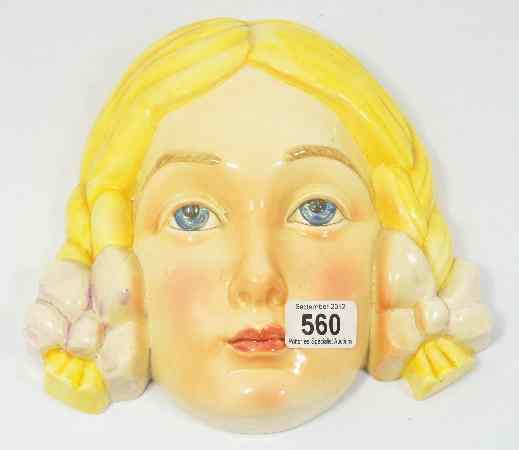 Appraisal: A Beswick Wall Pocket - Lady with Pigtail Plaits