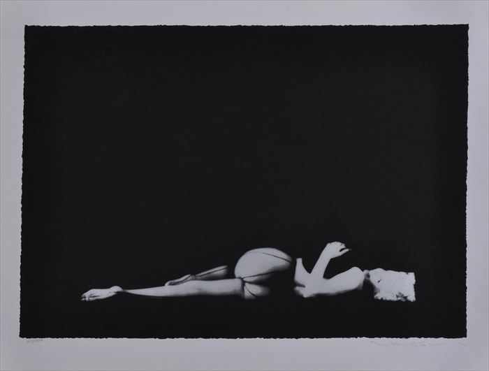 Appraisal: MILTON GREENE - RECLINING MARILYN Offset lithograph x in sheet