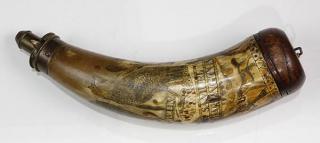 Appraisal: Civil War powderhorn circa owned by Samuel Darlington a private