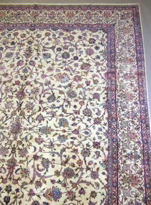 Appraisal: A Kerman carpet South East Persia the ivory field with