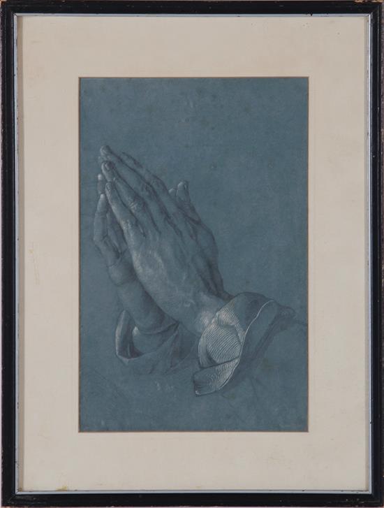 Appraisal: Old master school th- th century STUDY OF HANDS white