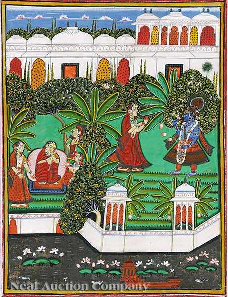 Appraisal: A Group of Three Mughal Illuminated Manuscript Sheets probably th