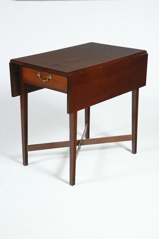 Appraisal: PEMBROKE TABLE American late th-early th century mahogany pine secondary