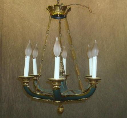 Appraisal: Empire Style Chandelier From a New Rochelle estate Dimensions high