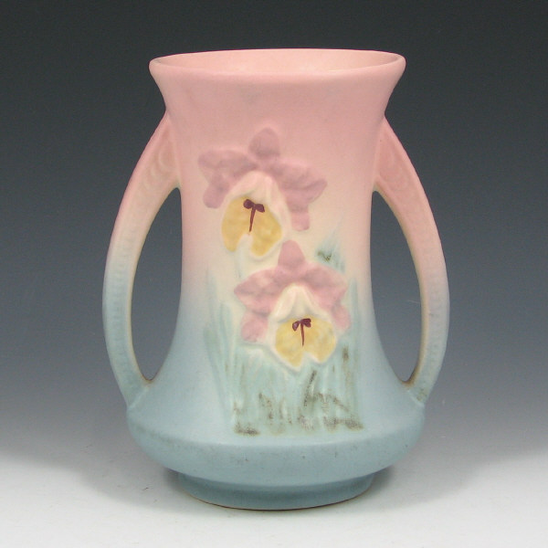 Appraisal: Hull Orchid - Vase - Mint Orchid vase in pink