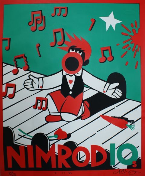 Appraisal: Martin Sharp born Nimrod s screenprint signed 'M Sharp lower