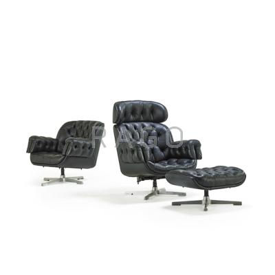 Appraisal: ROBERT HAUSSMANN b STENDIG Pair of lounge chairs and one