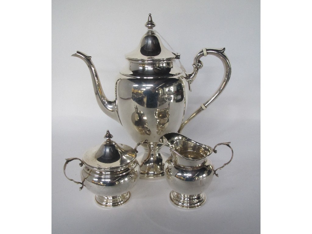 Appraisal: Gorham silver three piece coffee service oz