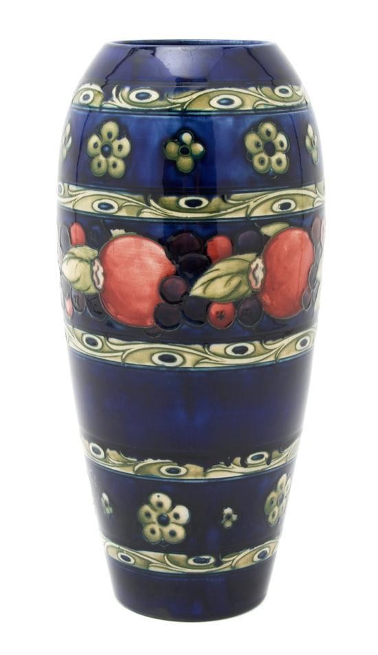 Appraisal: An English Pottery Vase Moorcroft of ovoid form decorated with