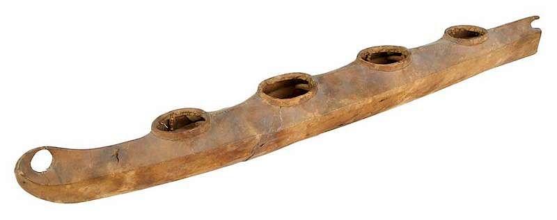 Appraisal: Large Scale Inuit Kayak Model early th century with four