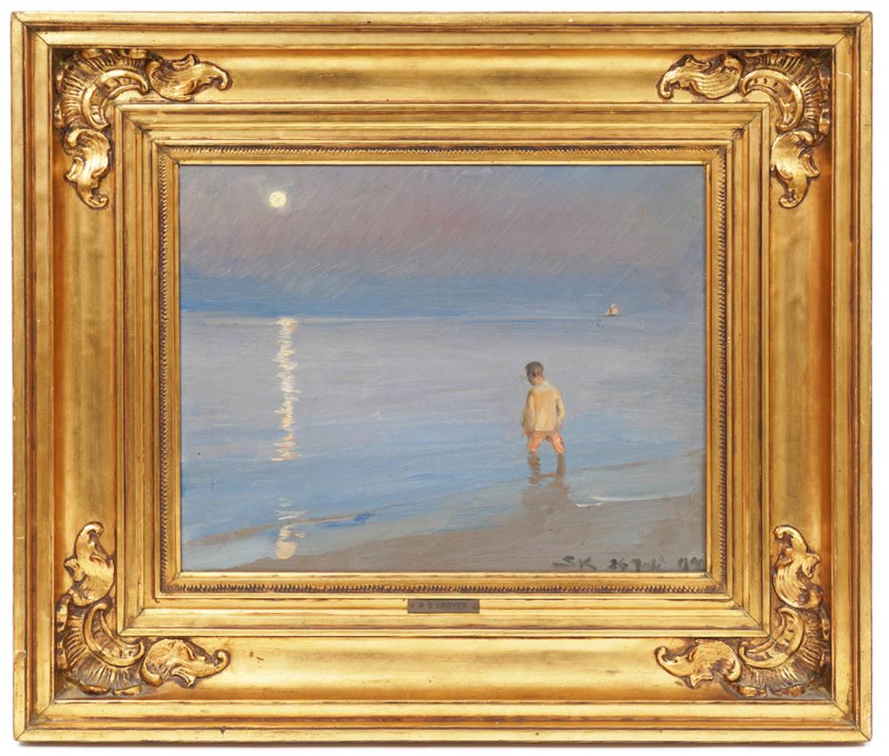 Appraisal: PEDER KROYER 'MAN LOOKING OVER THE SEA'Peder Severin Kroyer Norway