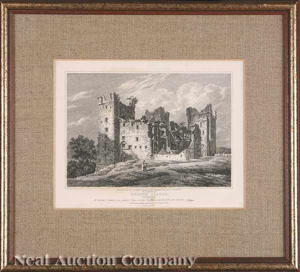 Appraisal: A Collection of Four Engravings of English Castles including Eagle