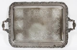 Appraisal: INTERNATIONAL SILVER CO SILVER PLATE SERVING TRAY INTERNATIONAL SILVER CO