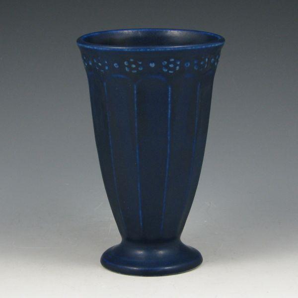 Appraisal: Rookwood goblet-shaped vase from in rich matte blue glaze Marked