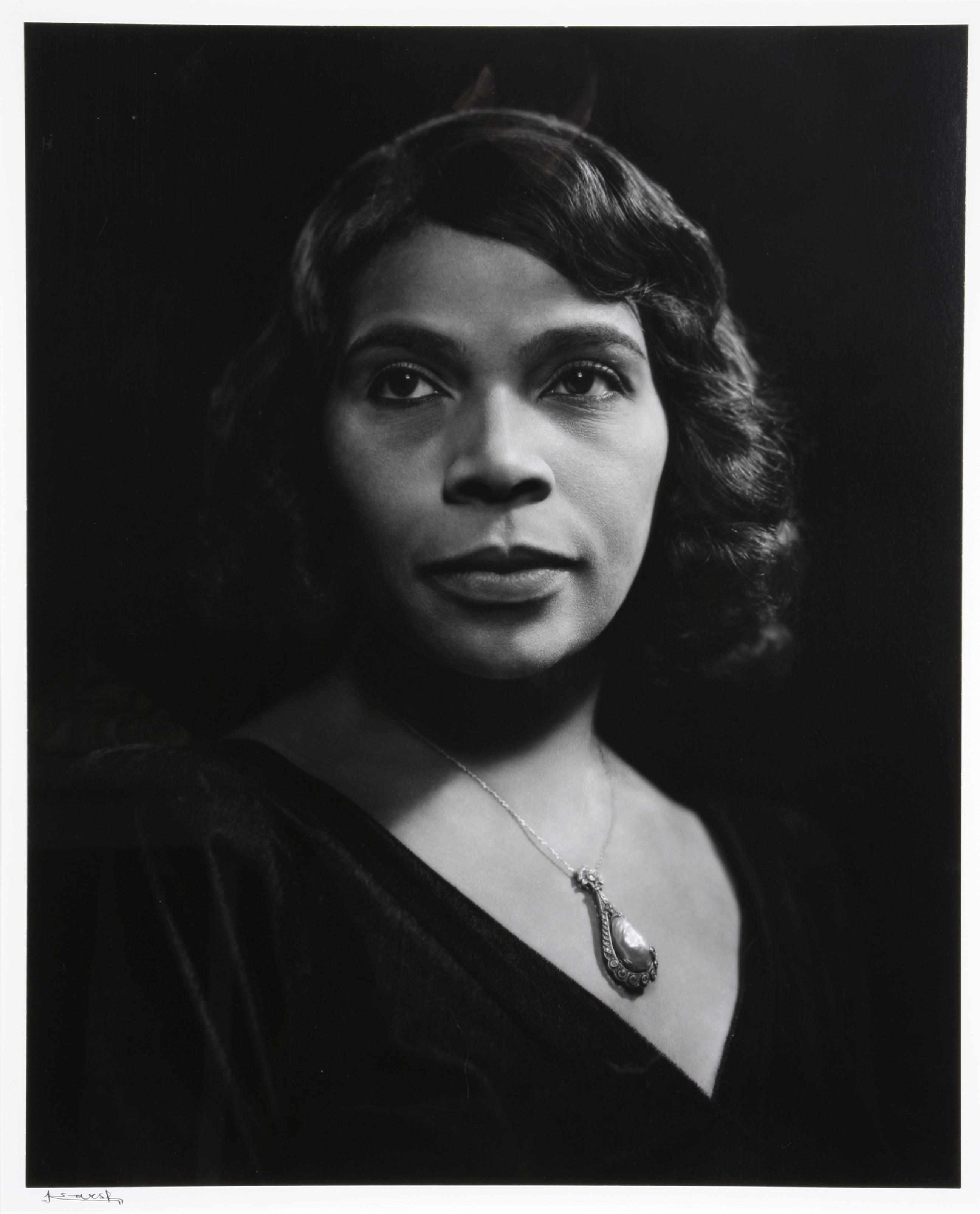 Appraisal: Yousuf Karsh Canadian - Marian Anderson Gelatin silver print printed