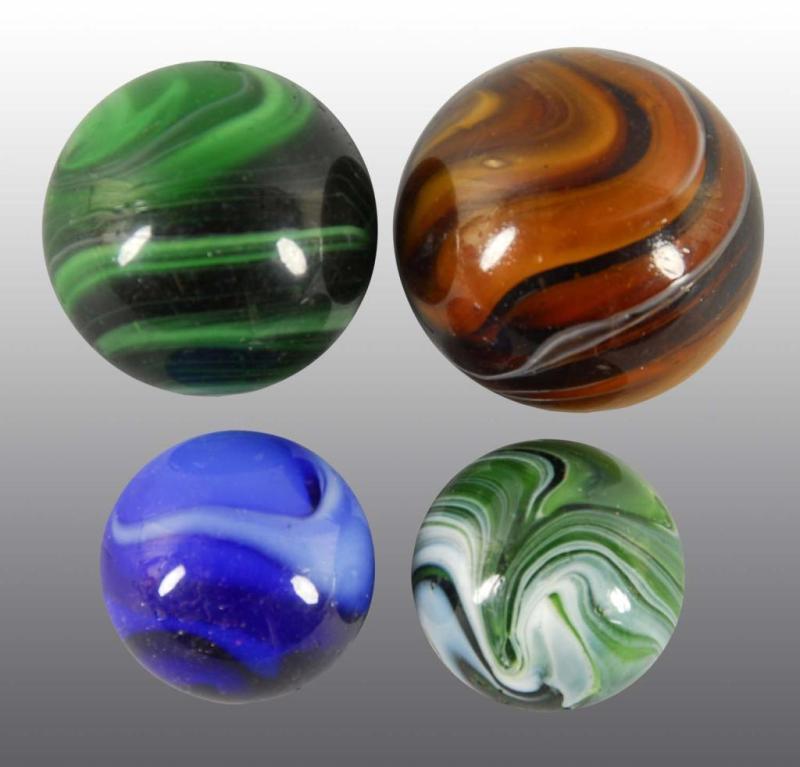 Appraisal: Lot of Christensen Slag Marbles Condition Size Largest - Dia