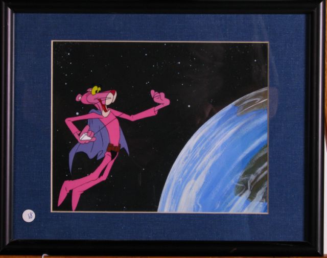 Appraisal: The Pink Panther production cel and original drawing depicting Pink