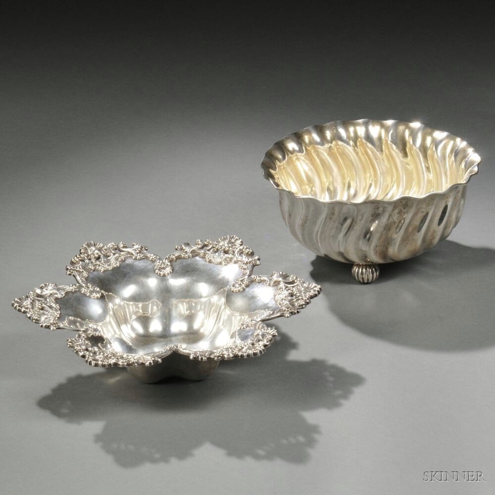 Appraisal: Two American Sterling Silver Bowls late th century one Dominick