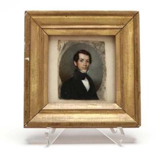 Appraisal: Portrait Miniature of a Gentleman th Century circa watercolor on