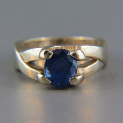 Appraisal: Sapphire Ring rich blue oval gem weighing carat in heavy