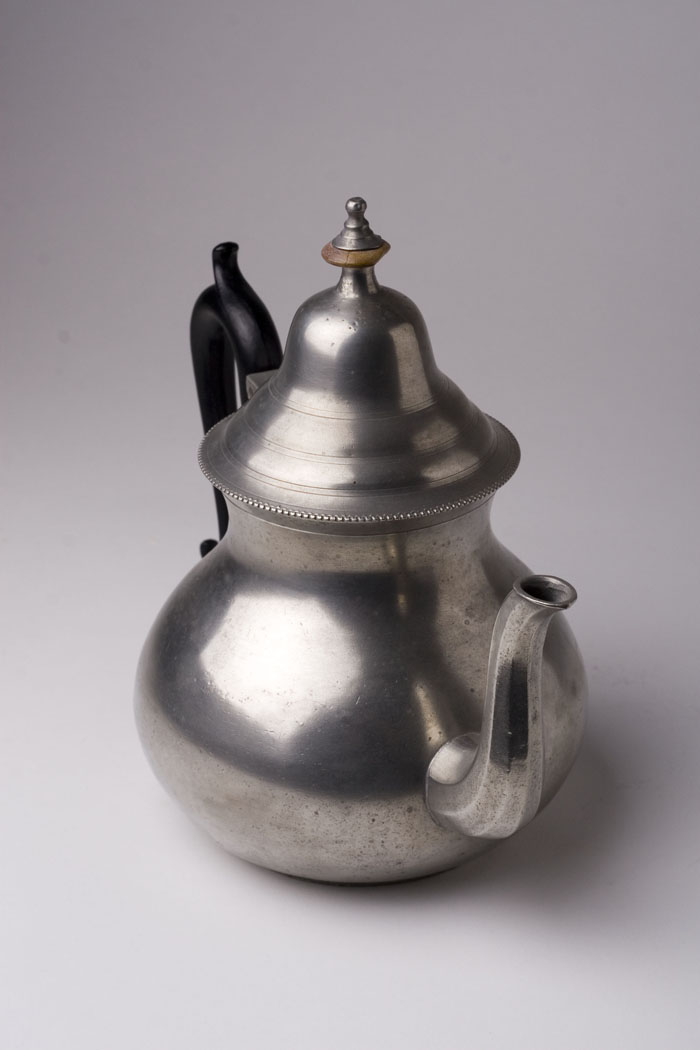 Appraisal: PEWTER TEAPOT THOMAS DANFORTH BOARDMAN - AND SHERMAN BOARDMAN -