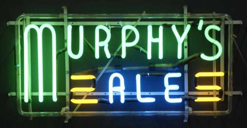 Appraisal: Murphy's Ale Neon Sign Description s to s Condition Excellent