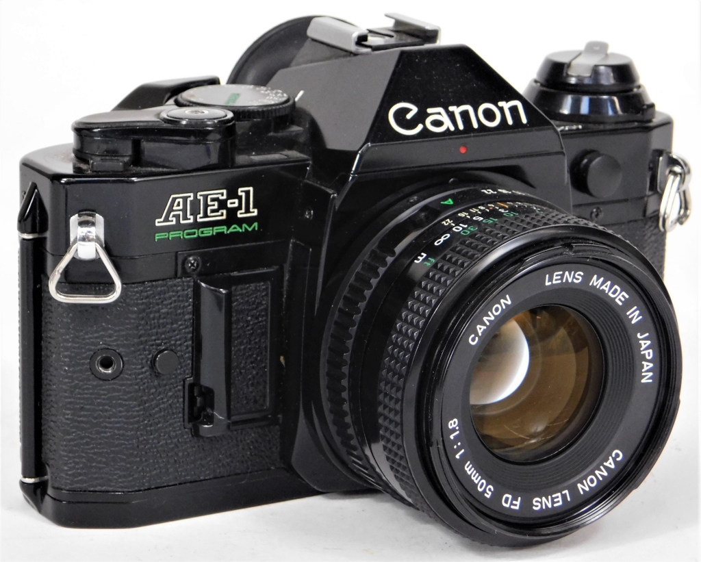 Appraisal: CANON AE- BLACK BODY CAMERA CANON MM F Canon AE-